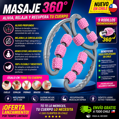 💆‍♀️ **Masaje 360° 2en1 : ¡Alivio para el Dolor y la Tensión! 🔥**