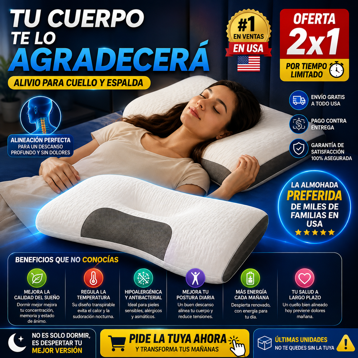 🔥 2x1 AHORA: ¡No duermas más… despierta mejor! 🔋⚡+ Envío Gratis